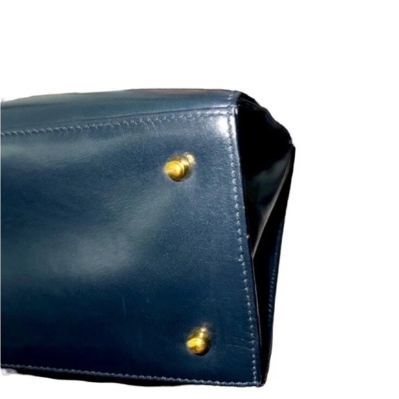 Gucci Trending Vintage Black Leather Crossbody Satchel Bag - Picture 7 of 12